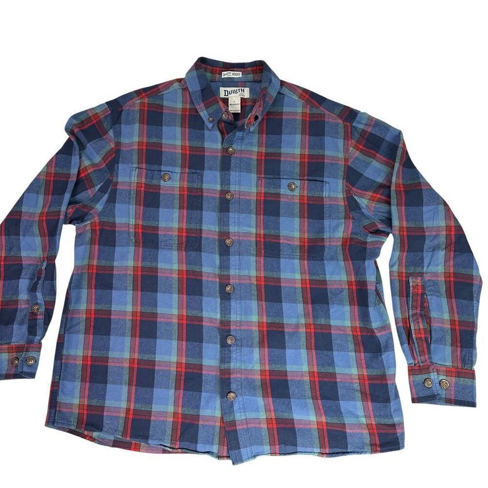 Duluth Men's Free Swingin Flannel Untucked Shirt Large - Picture 5 of 9